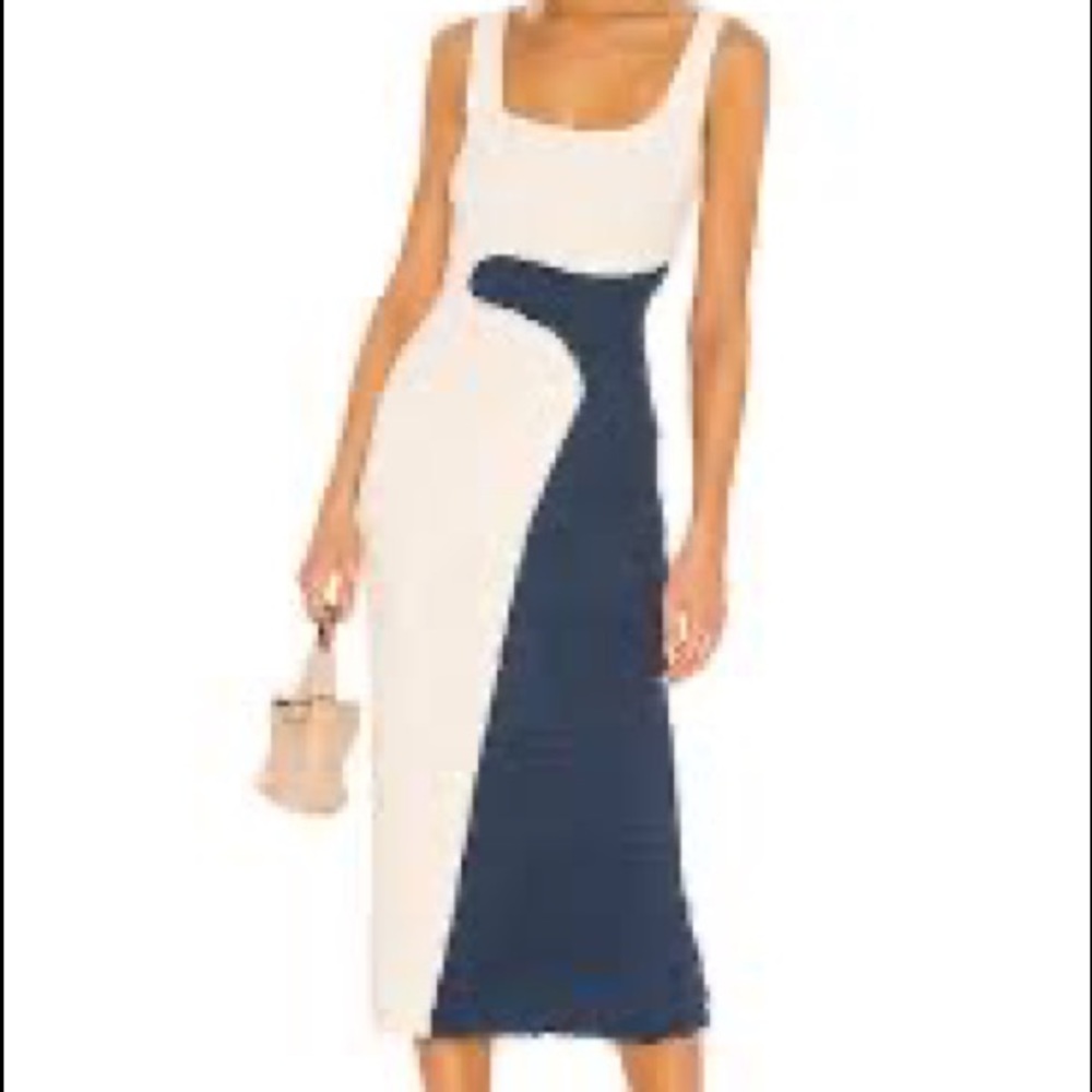 Mara Hoffman Sloan Dress - white navy